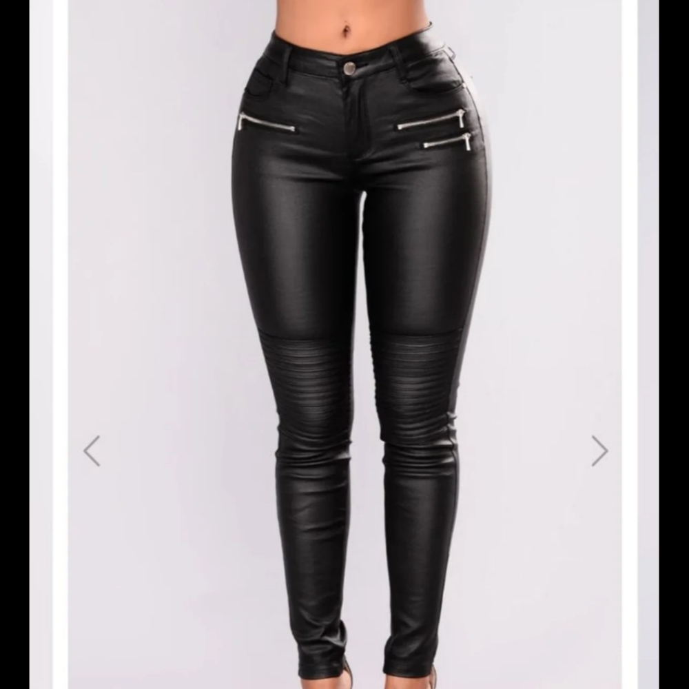 Fashion Nova Everlong faux leather pants 1x